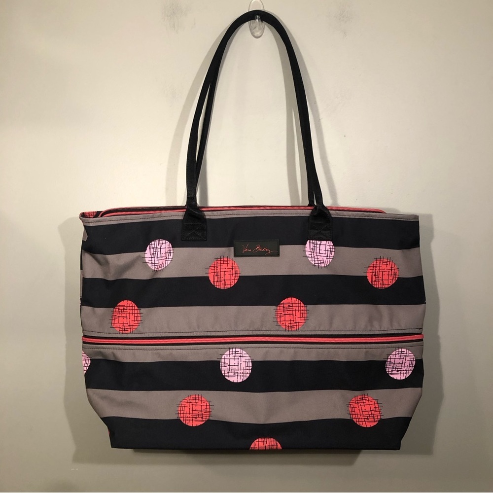 Vera Bradley Expandable Travel Tote Havana Cool Spots NWT